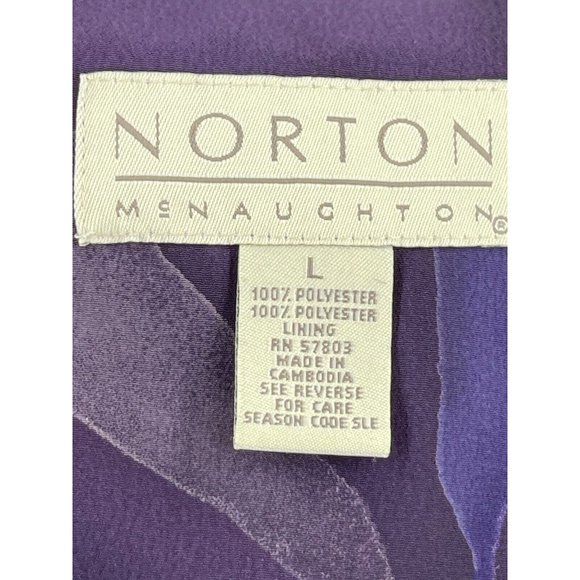Norton McNaughton Purple Floral Sleeveless Maxi Dress Back Tie Size Large - Picture 4 of 15
